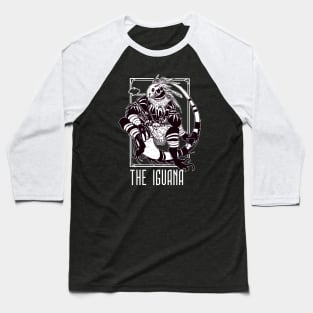 THE IGUANA (BLACK BG) Baseball T-Shirt